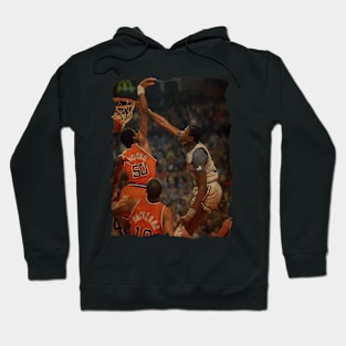 Patrick Ewing Dunking Over 7'4 Ralph Sampson, 1982. Vintage Hoodie